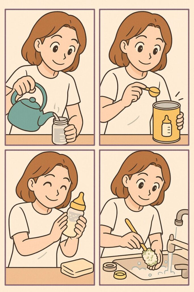 ミルクを作る手順