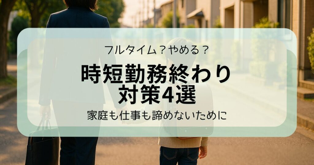 アイキャッチ 時短勤務終わったら辞める