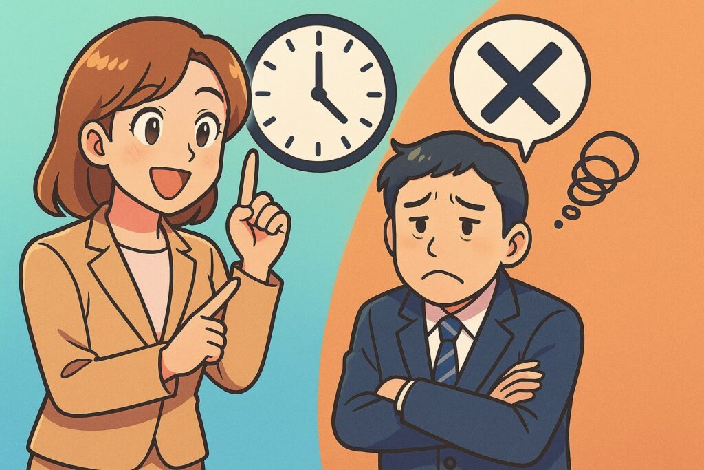 時短勤務希望に渋い顔をする人