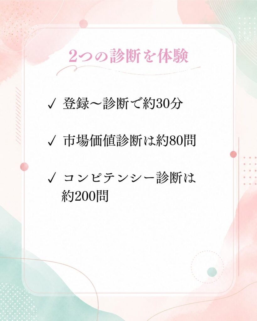 2つの診断を体験